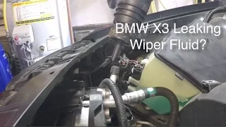 BMW X3 E83 Windshield Washer Pump Diagnose and Repair
