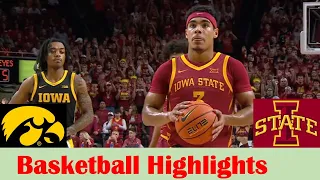 Iowa vs Iowa State Basketball Game Highlights 12 7 2023