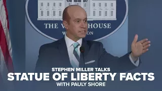 Stephen Miller Talks Statue of Liberty Facts (with Pauly Shore)