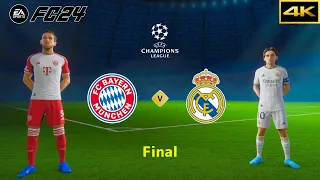 FC 24 - BAYERN MÜNCHEN vs. REAL MADRID - UEFA CHAMPIONS LEAGUE FINAL - [4K]