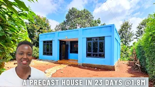 HOW THIS KENYAN LADY BUILT HER HOME IN 23DAYS  Using PRECAST PANELS // ksh.1,850,000 ($11k) Only!!
