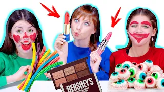 Candy Race with Makeup For Loser | ASMR Food Challenge