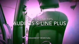 Audi Q5 S-Line Plus (2008-2015) Headrest Removal Instructions