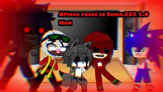 Aftons react to Sonic.EXE 2.0 Mod (Part 1)