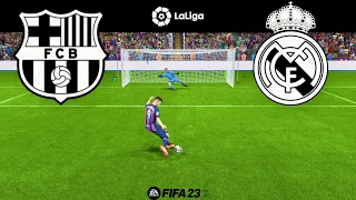 La Liga | BARCELONA vs REAL MADRID | [Penalty shootout] FIFA 23