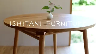 ISHITANI - Making a Cherry Round Table with Shelf