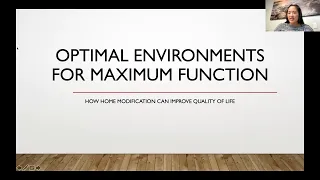 Optimal Environments for Maximum Function - UF Parkinson Disease Symposium 2021