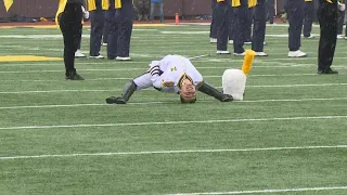 UNFORGETTABLE | Grand Rapids man celebrates final home game as U-M drum major