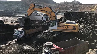 Liebherr 976 Excavator Loading Trucks - Labrianidis SA