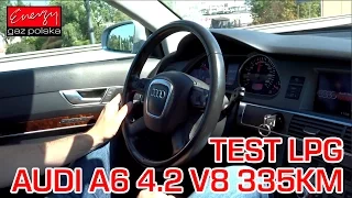 Jazda próbna testowa: Test LPG Audi A6 z 4.2 V8 335KM 2005r w Energy Gaz Polska na gaz BRC!