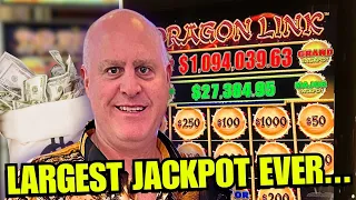 MY LARGEST JACKPOT EVER WON ON DRAGON LINK UNTIL...