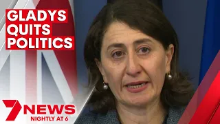 Gladys Berejiklian announces her resignation as NSW Premier, quitting politics | 7NEWS