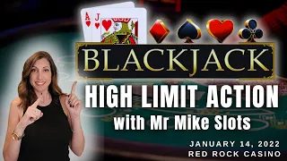 🔴 INSANE! HIGH LIMIT BLACKJACK and SIDE BETS with @MrMikeSlots at Red Rock Casino Las Vegas