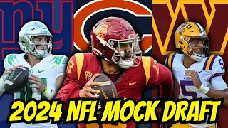 2024 NFL Mock Draft (With Trades) | 2 ROUNDS