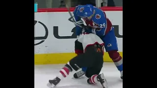 In 2020 Nathan MacKinnon Threw Conor Garland's Helmet In His Face #shorts