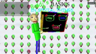 baldi's basics in special things classic mode gather mode gameplay