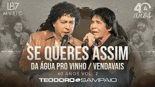 Teodoro e Sampaio - Se queres assim/ Da água pro vinho/ Vendavais | 40 Anos, Vol 2. (Vídeo Oficial)