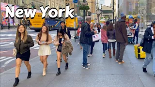 Saturday Walk On Fifth Avenue - NYC USA 4k City Tour 2022 - Manhattan New York