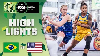 Brazil v USA | Women | Highlights | Crelan FIBA 3x3 World Cup 2022