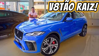 Jaguar F-Pace SVR 2021 - Tem 550cv, um RONCO incrível e ainda é LUXUOSO