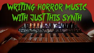 Writing HORROR music with just the ARTURIA MICROFREAK synthesizer... I LOVE IT