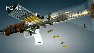 German FG 42 Automatic Rifle. How it works | 3dGun