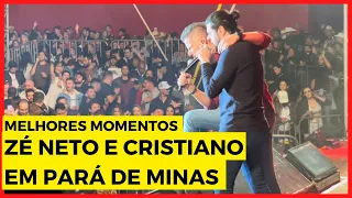 MELHORES MOMENTOS DE ZÉ NETO E CRISTIANO EM PARÁ DE MINAS!