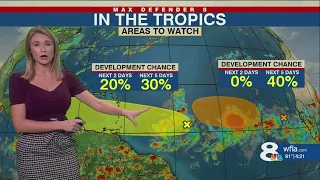 Tracking the Tropics: NHC monitoring 2 tropical waves in Atlantic that could develop