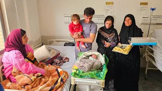 Visiting Zohreh and the newborn baby / Documentary about the life of a nomadic family