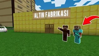 ZENGİN VE FAKİR ALTIN FABRİKASI YAPIYOR! 😱 - Minecraft