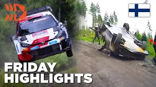 Shock Rovanperä Crash - WRC Rally Finland 2023 Friday Highlights