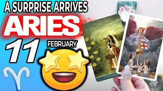 Aries ♈️ A SURPRISE ARRIVES 💖 horoscope for today FEBRUARY 11 2024 ♈️ #aries tarot FEBRUARY 11 2024