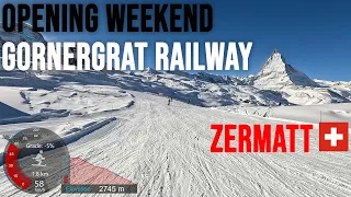 [4K] Skiing Zermatt, Opening Weekend - Gornergrat Railway & Piste, Wallis Switzerland, GoPro HERO11
