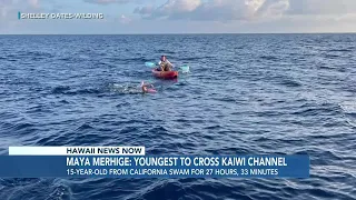 California teen makes history as the youngest to swim across the Kaiwi Channel