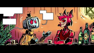 Vox asks Alastor to Join the V's (HAZBIN HOTEL COMIC DUB)