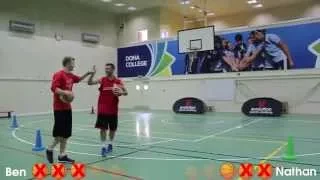 Evo Sports TV "Free Throw Basketball Challenge" - Coach Nathan VS Coach Ben (3 of 5)