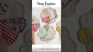 Fleur Coasters | Beginner Sewing | Spring Gift Idea