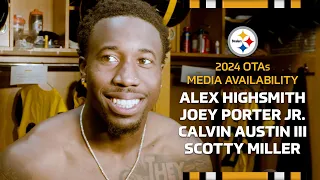 Highsmith, Porter Jr., Austin III, Miller Media Availability (May 23) | Pittsburgh Steelers