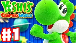 Yoshi's Crafted World - Gameplay Walkthrough Part 1 - Sunshine Station! Yarrctopus Docks!