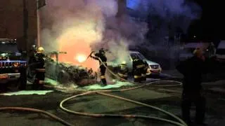 В Новокузнецке две машины сгорели на стоянке у цирка
