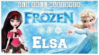 Making ELSA / FROZEN / DISNEY PRINCESS / Monster High Doll Repaint by Poppen Atelier
