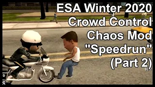 Crowd Controlled Chaos Mod | ESA Winter 2020 Chaos Mod Crowd Control Speedrun Part 2