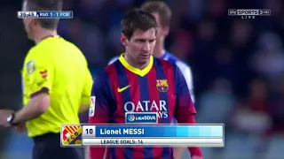 408. Lionel Messi vs Real Sociedad (Away) 13-14