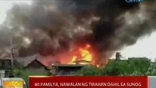 UB: 80 pamilya sa Bacoor, Cavite, nawalan ng tirahan dahil sa sunog