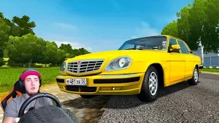 КУПИЛ ВОЛГУ 31105 для ТАКСИ - БЕШЕНЫЙ ТАКСИСТ CITY CAR DRIVING + РУЛЬ