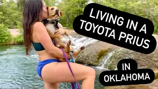 Living in a car: Oklahoma hidden gems! - Solo female full time prius camper