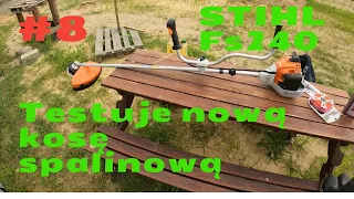 Test kosy spalinowej STIHL FS 240 / testuje nową kose spalinową na działce,  #8vlog #stihl #test