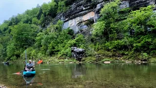 Kayak Camping on the BUFFALO NATIONAL RIVER / KAYAK FISHING AND CAMPING