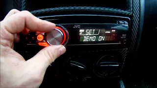 JVC KD-R311 How to TURN OFF / ON DEMO ( options preview )