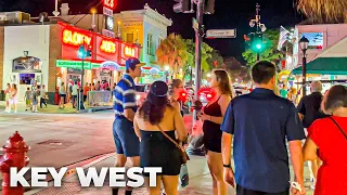 Key West, Florida Walk : Duval Street on Friday Night